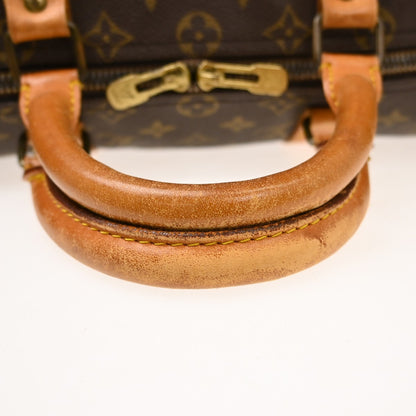 Louis Vuitton Keepall Canvas, Brown, Canvas, Travel Bag