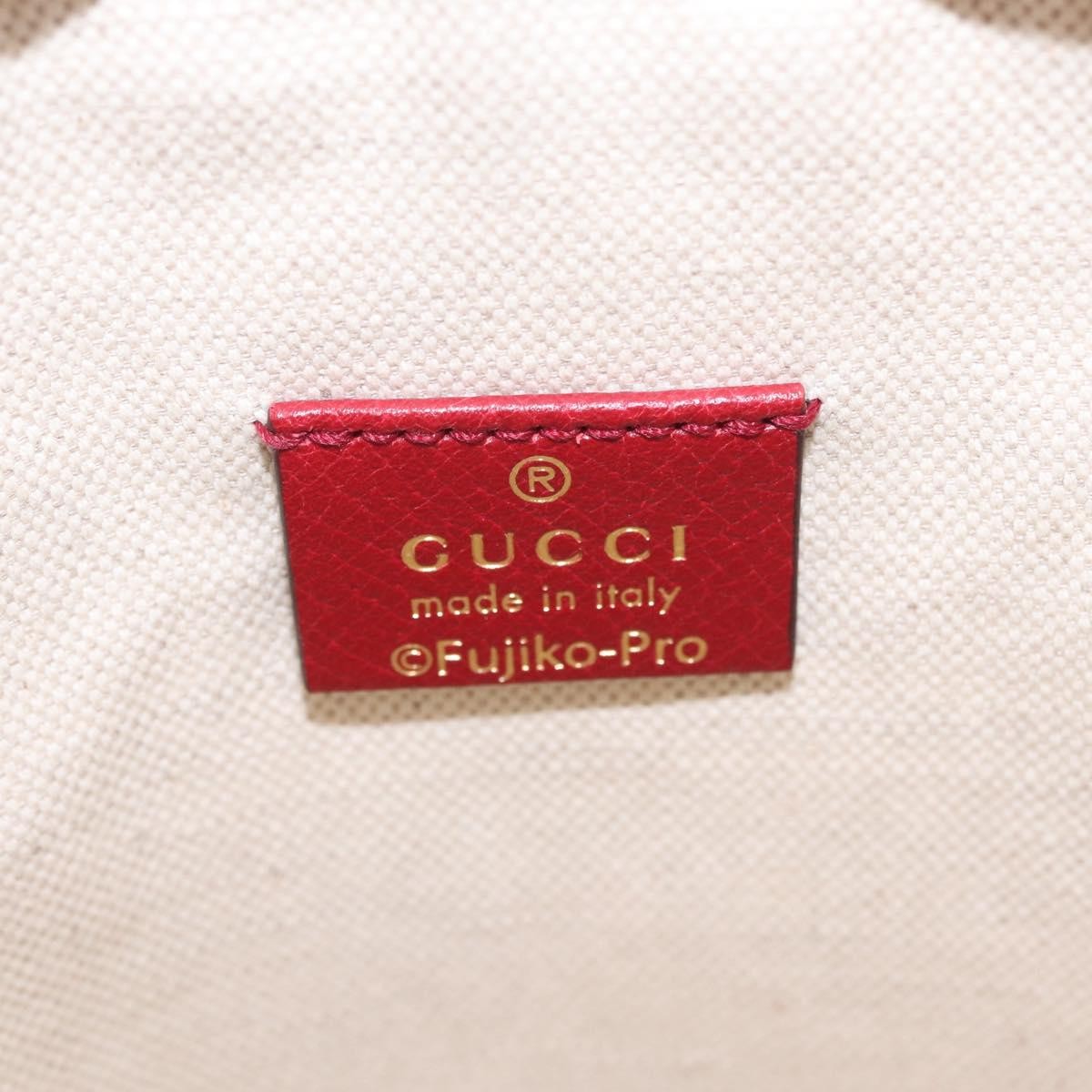 Gucci Doraemon Bucket Printed Mini GG Coated Canvas, Beige, Canvas, Handbag