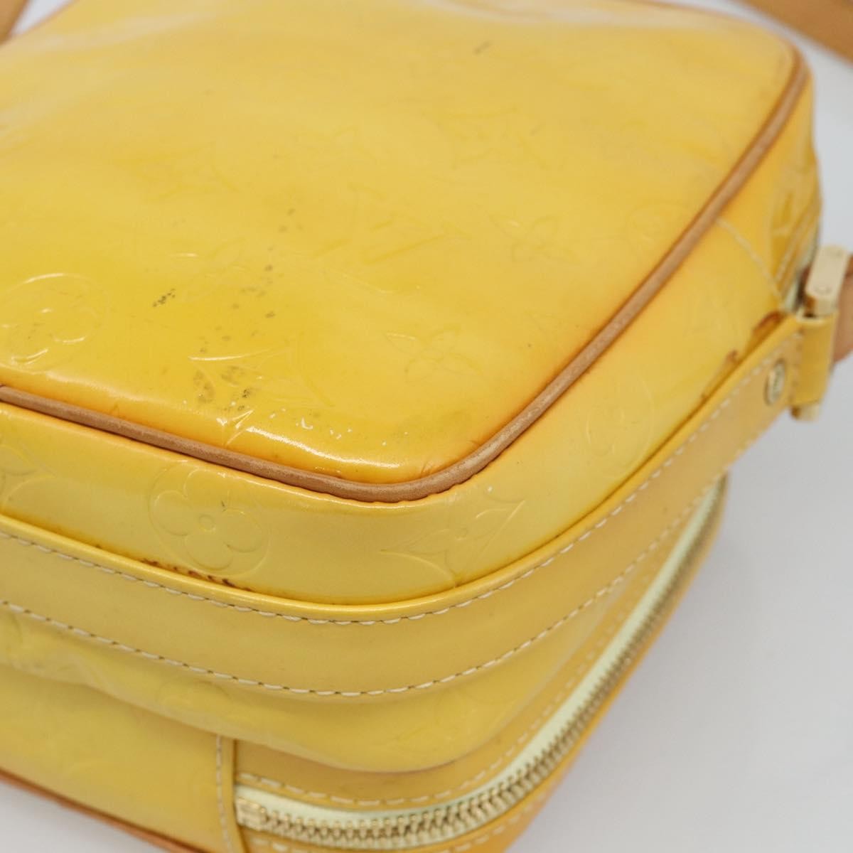 Louis Vuitton Wooster Monogram Vernis, Yellow, Patent Leather, Handbag