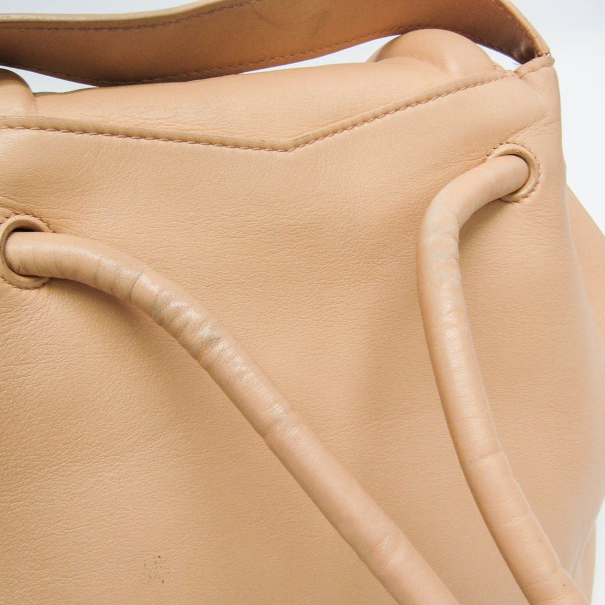 Bottega Veneta Beak Leather, Beige, Leather, Tote Bag