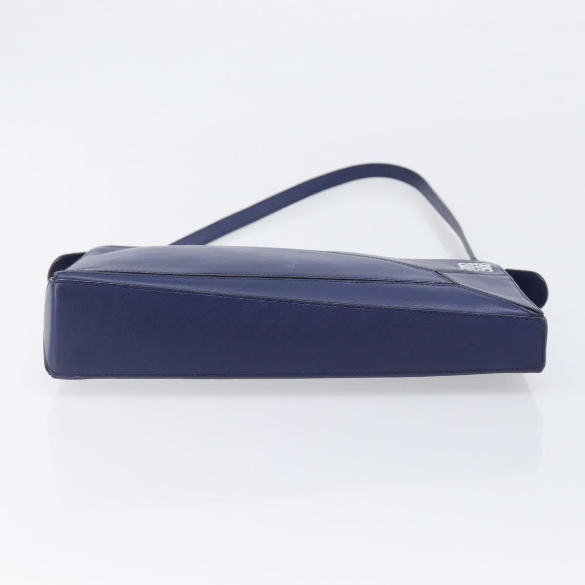 Loewe Puzzle Clutch Leather, Navy, Leather, Clutch