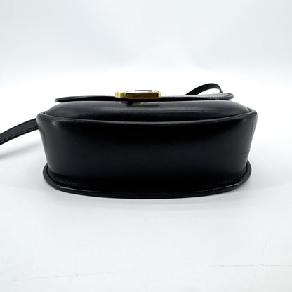 Saint Laurent Kaia Leather, Black, Leather, Shoulder Bag