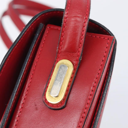 Bally Vintage Leather, Red, Leather, Shoulder Bag