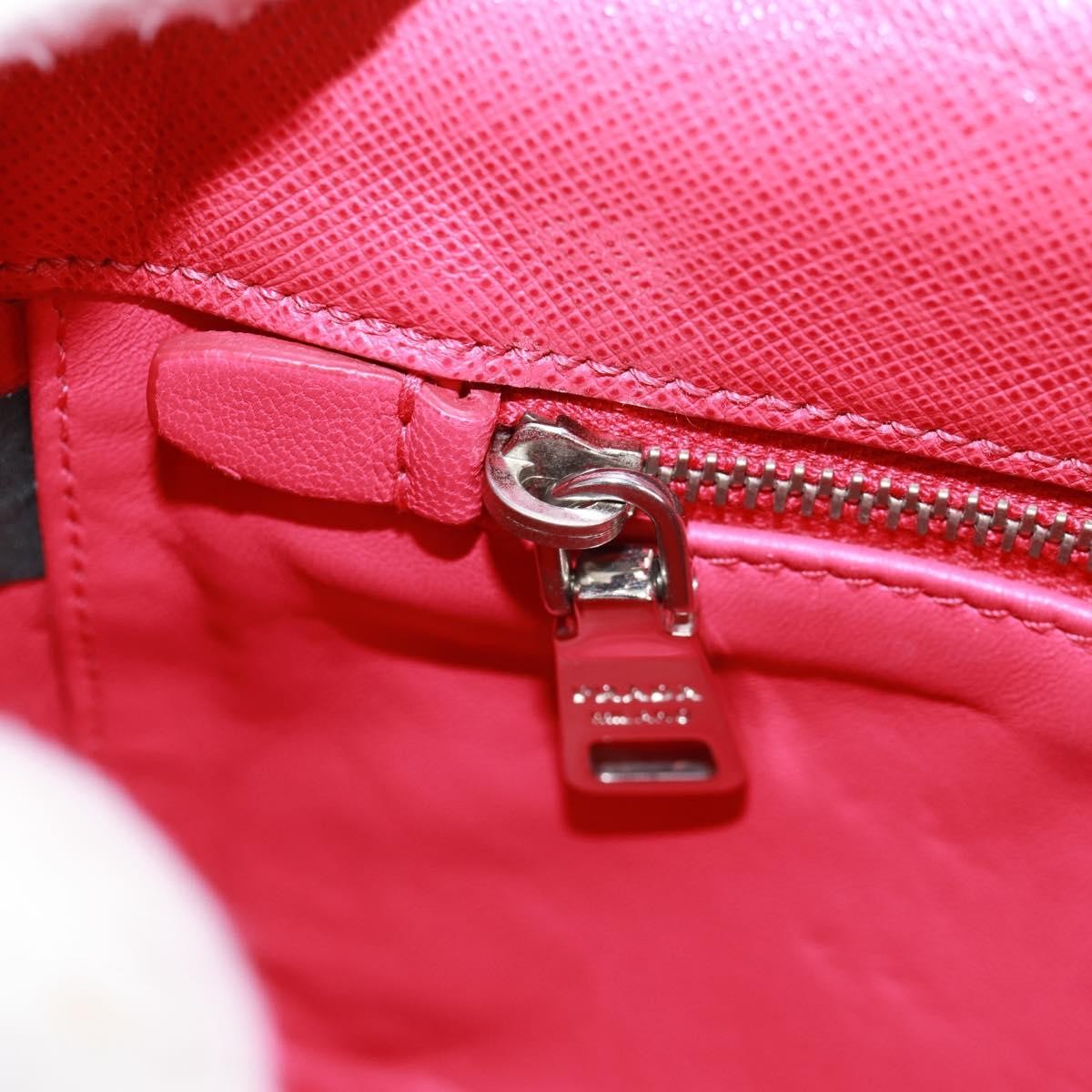Prada Sound Chain Saffiano Leather, Red, Leather, Shoulder Bag