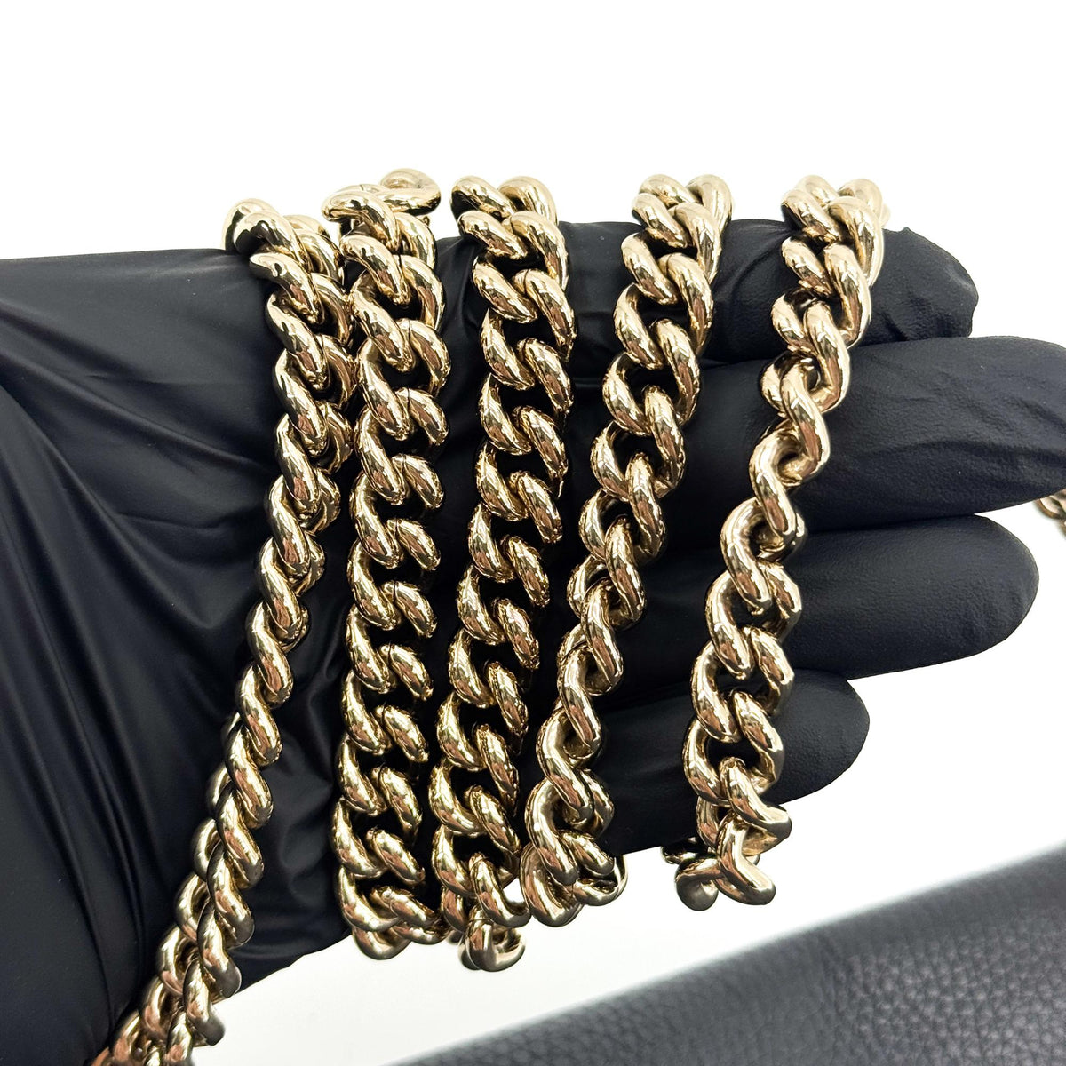 Gucci Soho Chain Leather, Black, Leather, Crossbody Bag