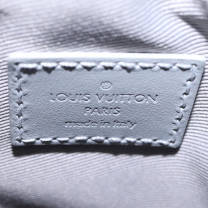 Louis Vuitton Chalk Nano Limited Edition Logo Story Monogram Canvas, Gray, Canvas, Clutch