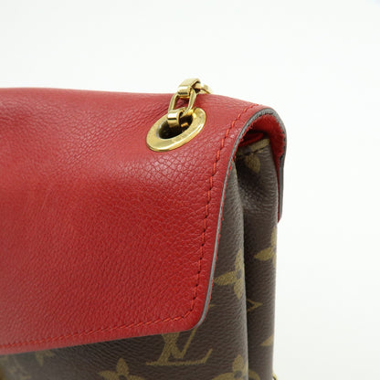 Louis Vuitton Pallas Chain Monogram Canvas and Calfskin, Brown, Canvas, Shoulder Bag