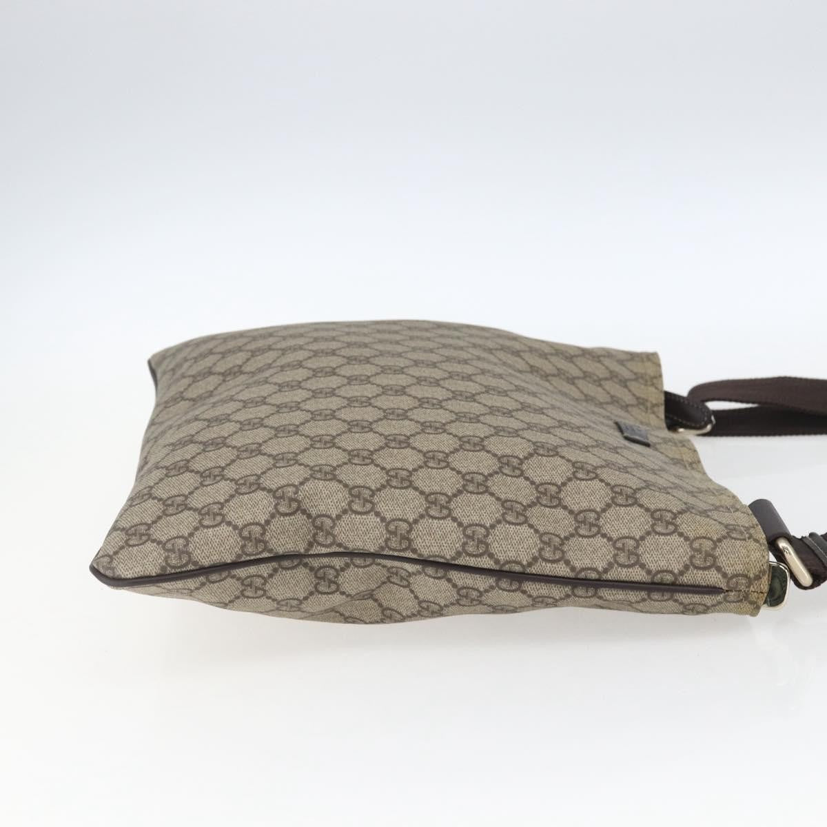 Gucci Zip Top Messenger GG Coated Canvas, Beige, Canvas, Shoulder Bag