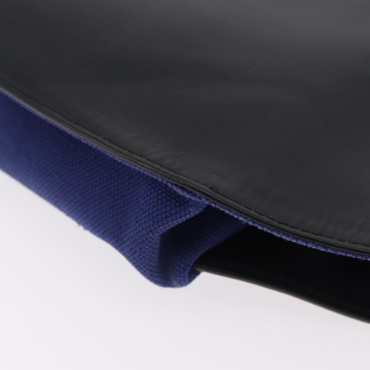 Balenciaga Navy Neo Lift Waist Canvas and Leather, Blue, Canvas, Handbag
