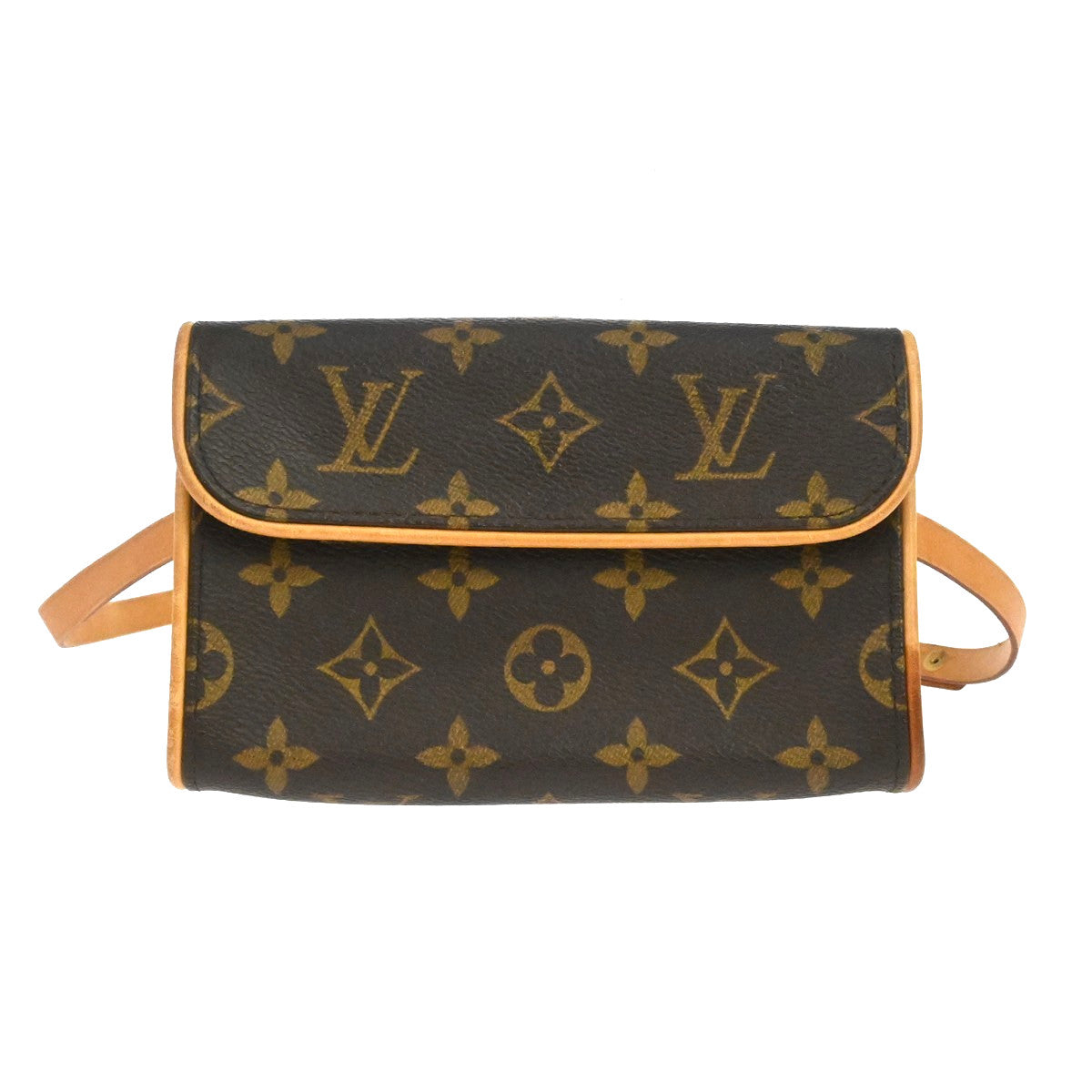Louis Vuitton Florentine Monogram, Brown, Canvas, Clutch