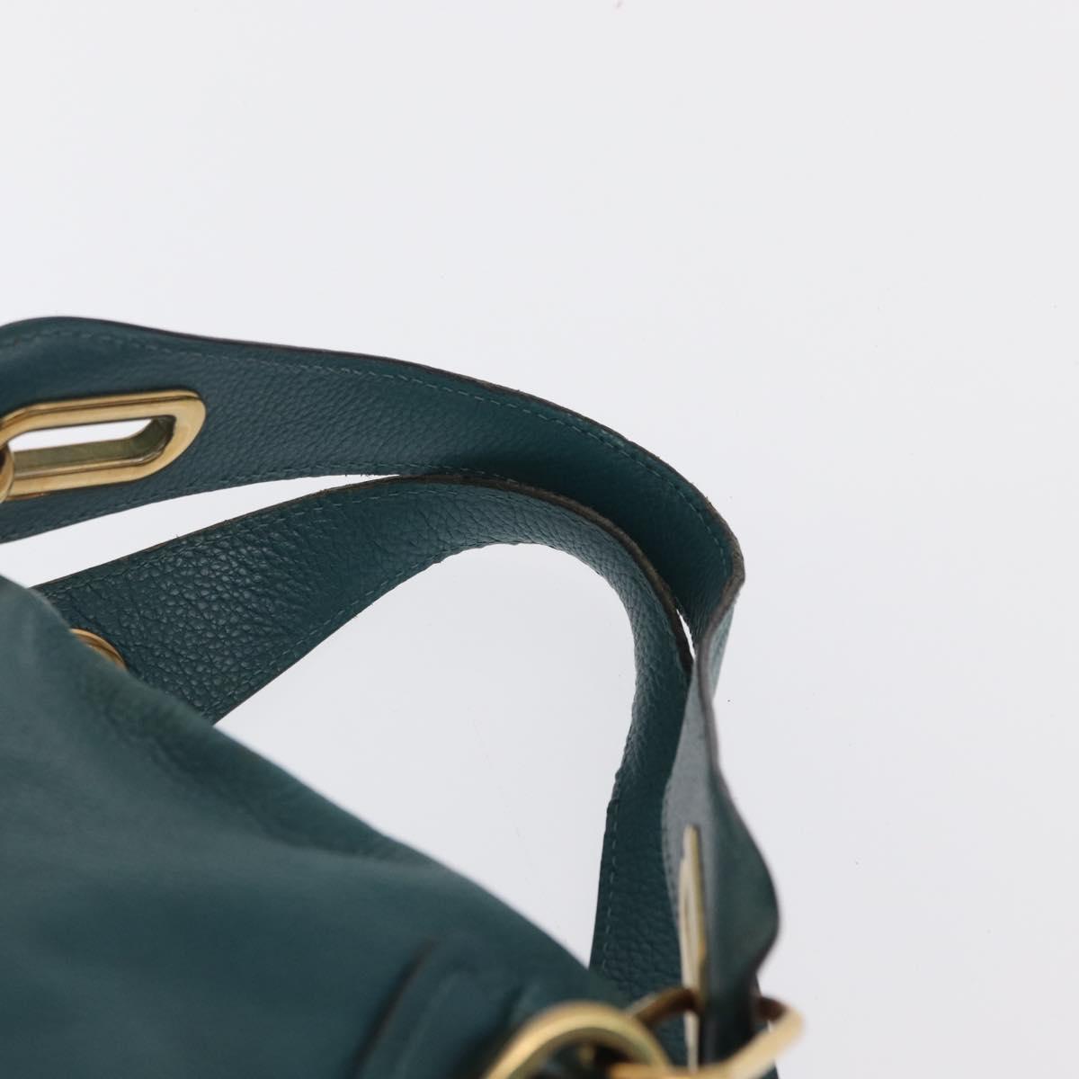 Chloe Paraty Top Handle Bag Leather, GREEN, LEATHER, Shoulder bag