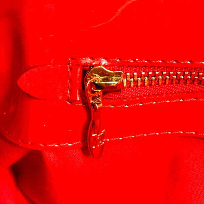 Louis Vuitton Sobe Clutch Patent, Red, Patent Leather, Clutch