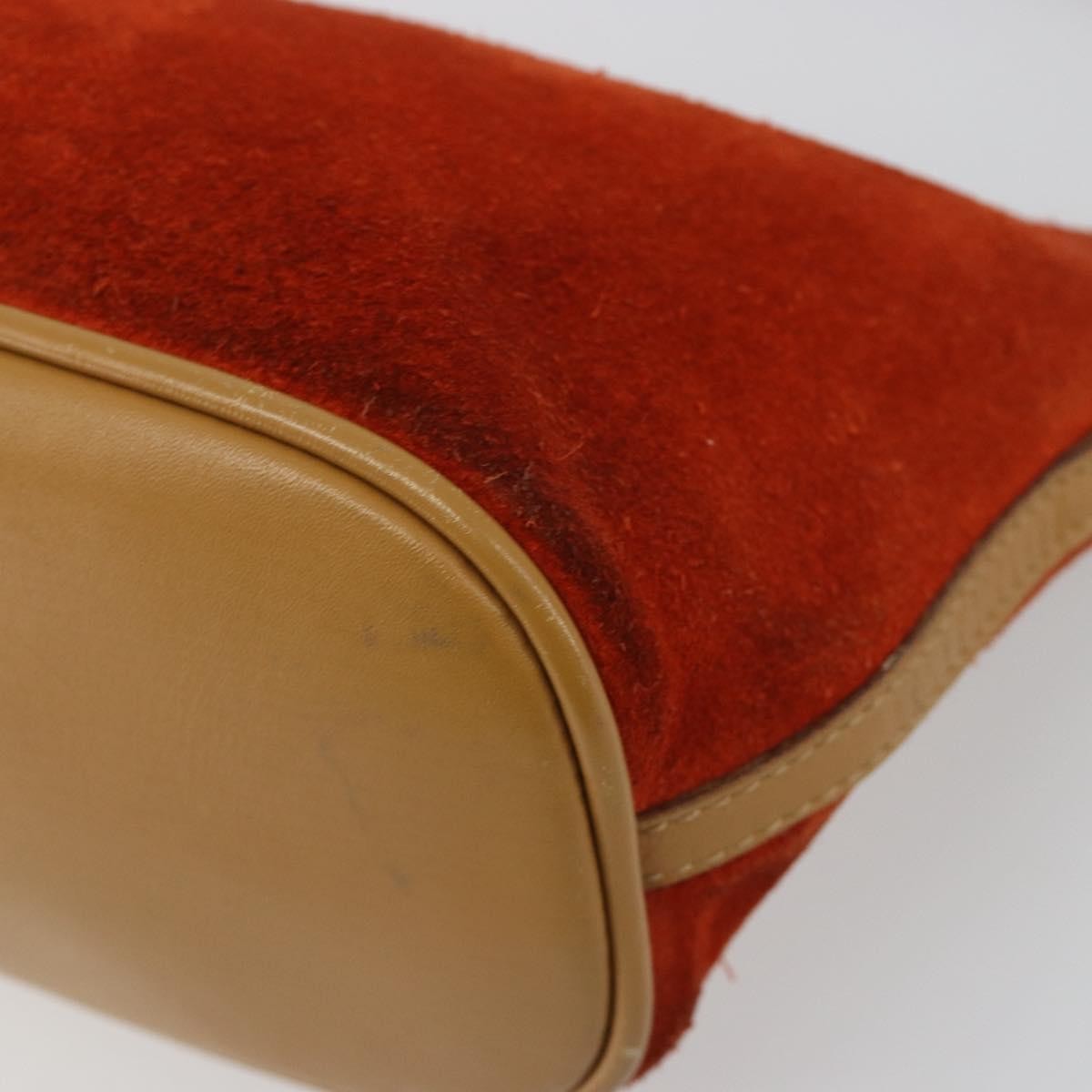 Gucci Vintage Suede, Orange, Suede, Clutch