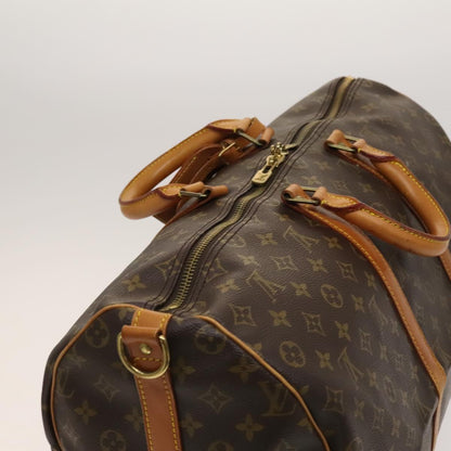 Louis Vuitton Keepall Bag Monogram Canvas, BROWN, CANVAS, Travel bag