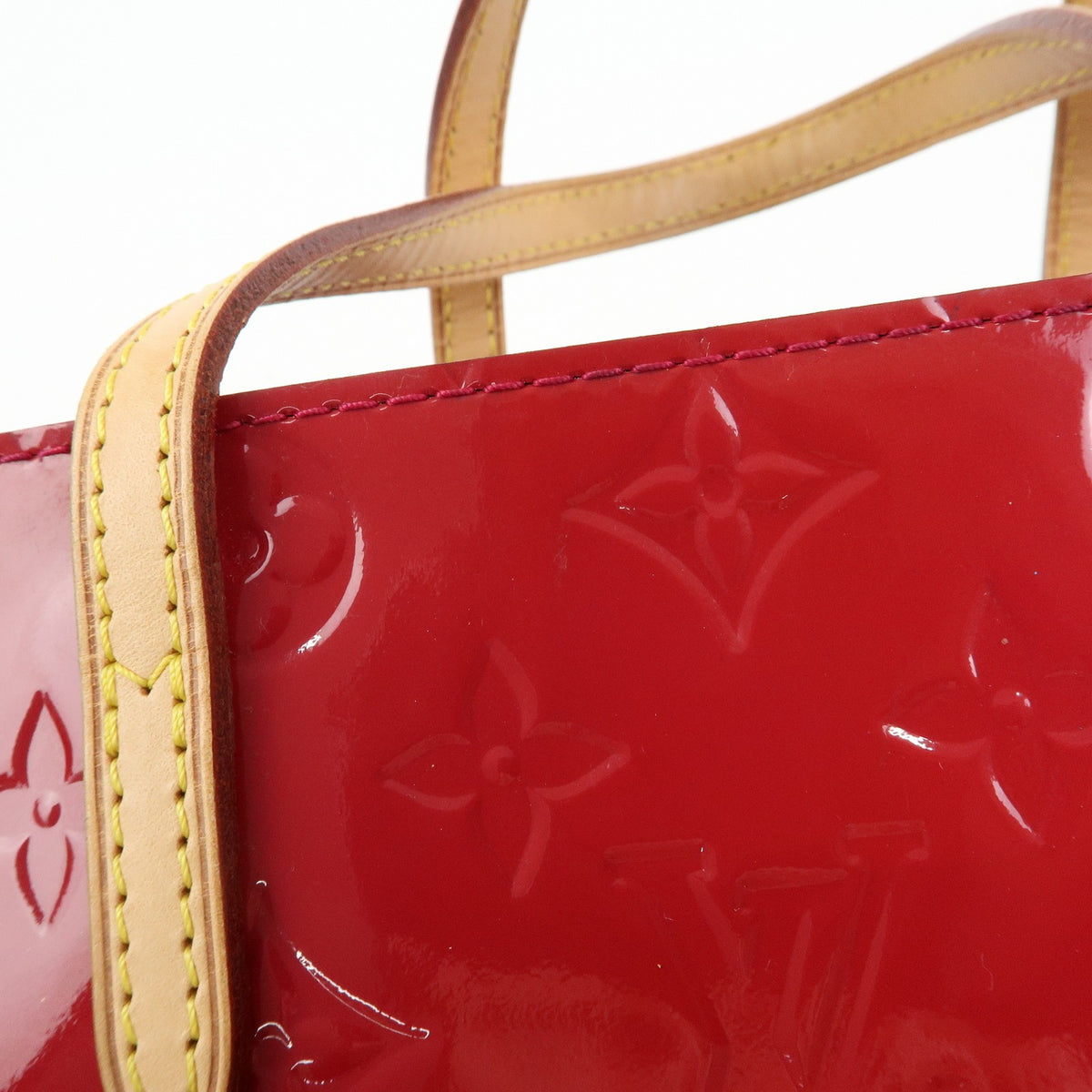 Louis Vuitton Catalina Monogram Vernis, Red, Patent Leather, Handbag