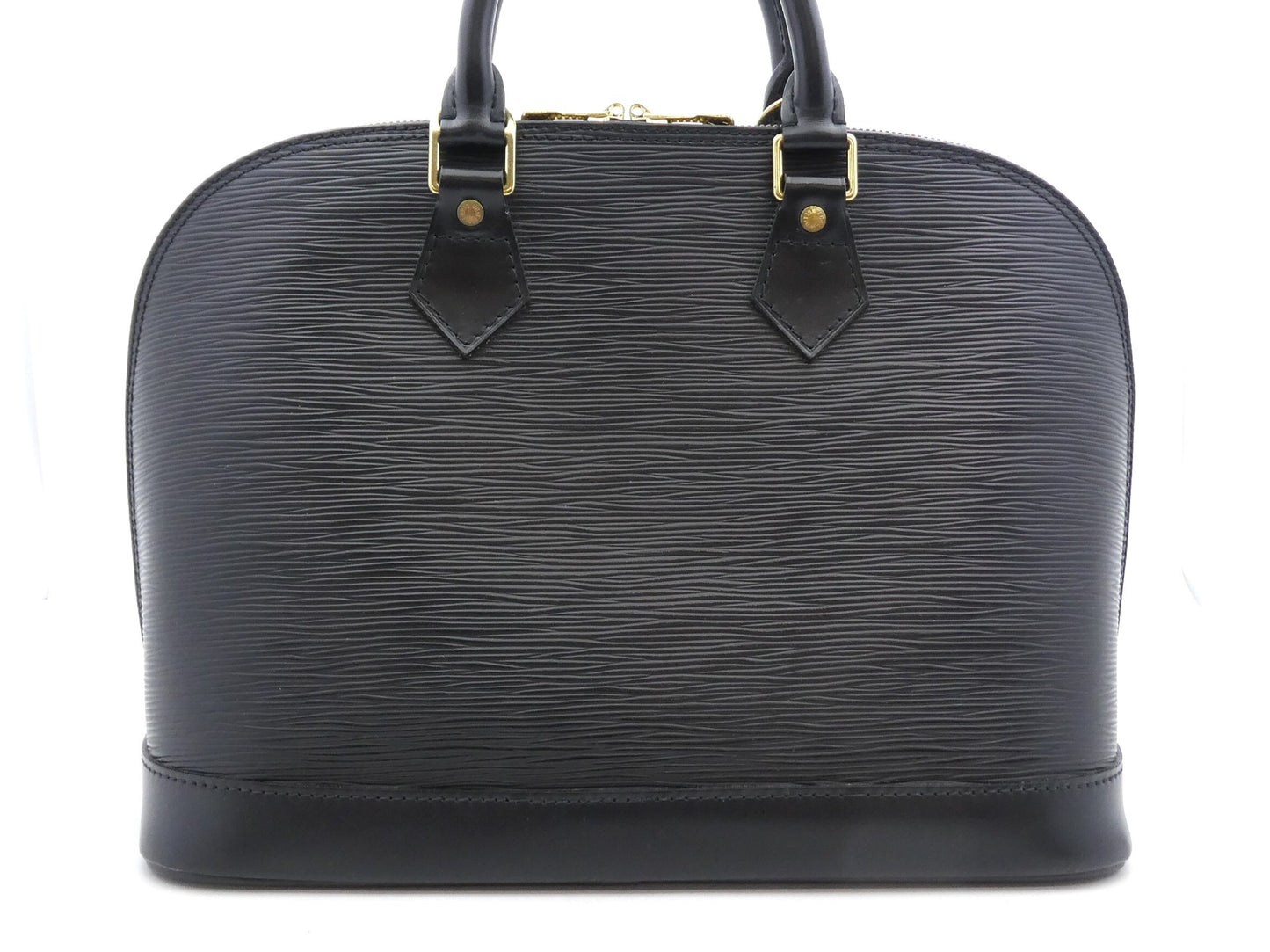 Louis Vuitton Alma Handbag Epi Leather, Black, Leather, Handbag