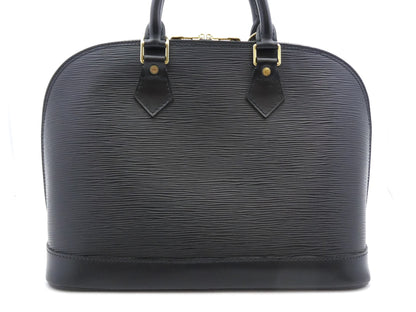 Louis Vuitton Alma Handbag Epi Leather, Black, Leather, Handbag