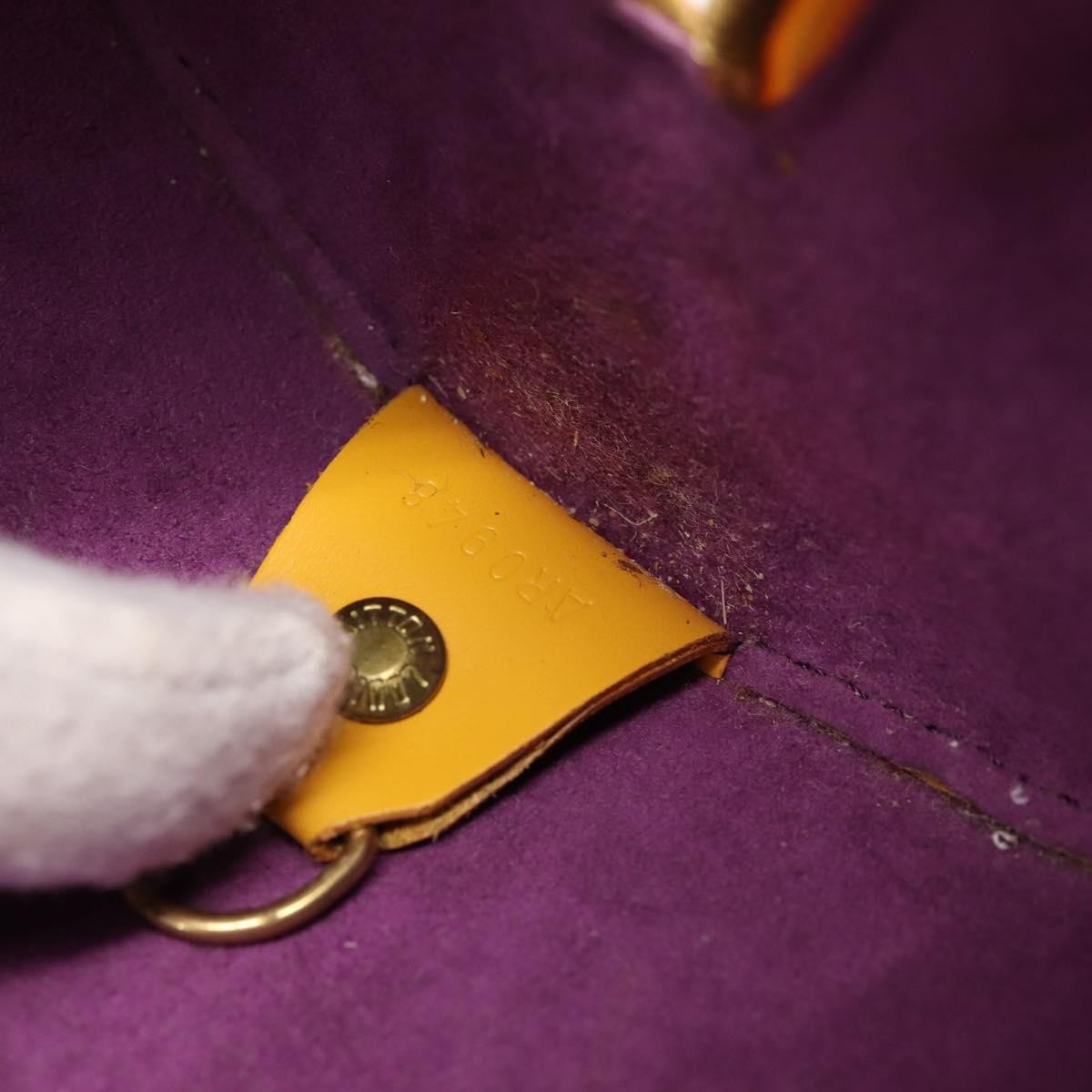 Louis Vuitton Soufflot Epi Leather, Yellow, Leather, Tote Bag