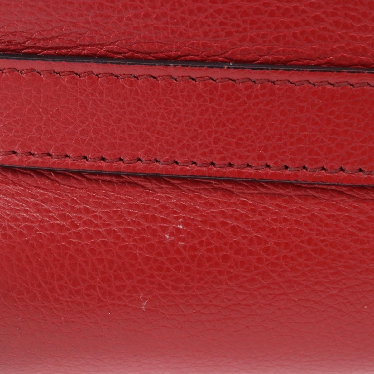 Prada Sound Studded Quilted Leather, Red, Leather, Handbag