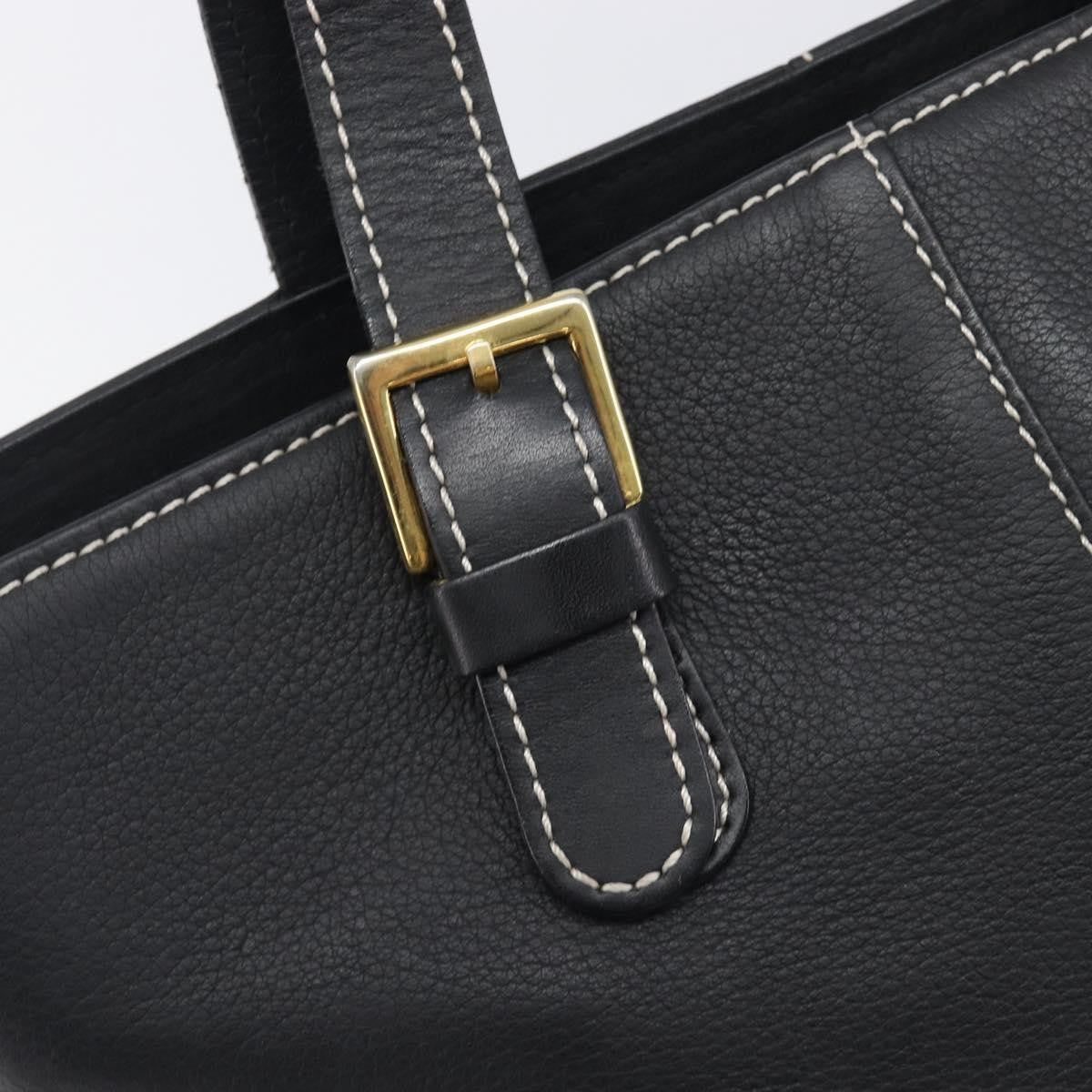 Burberry Vintage Leather, Black, Leather, Tote Bag
