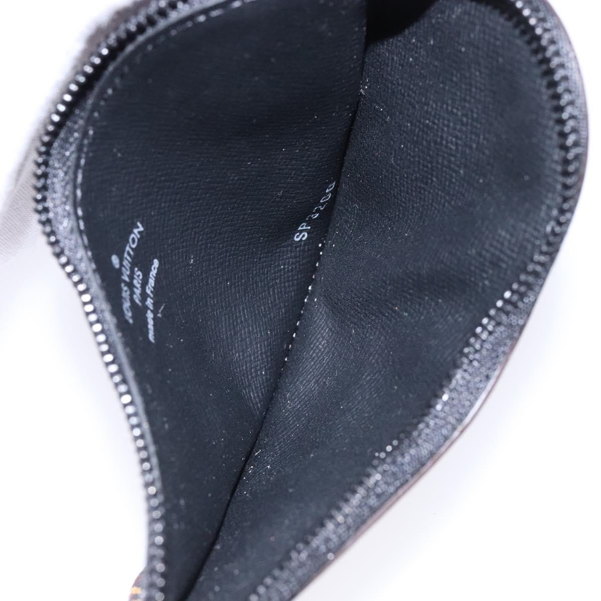 Louis Vuitton Nigo Duck Coin Holder Printed Leather and Limited Edition Giant Damier, Black, Canvas, Card Holder