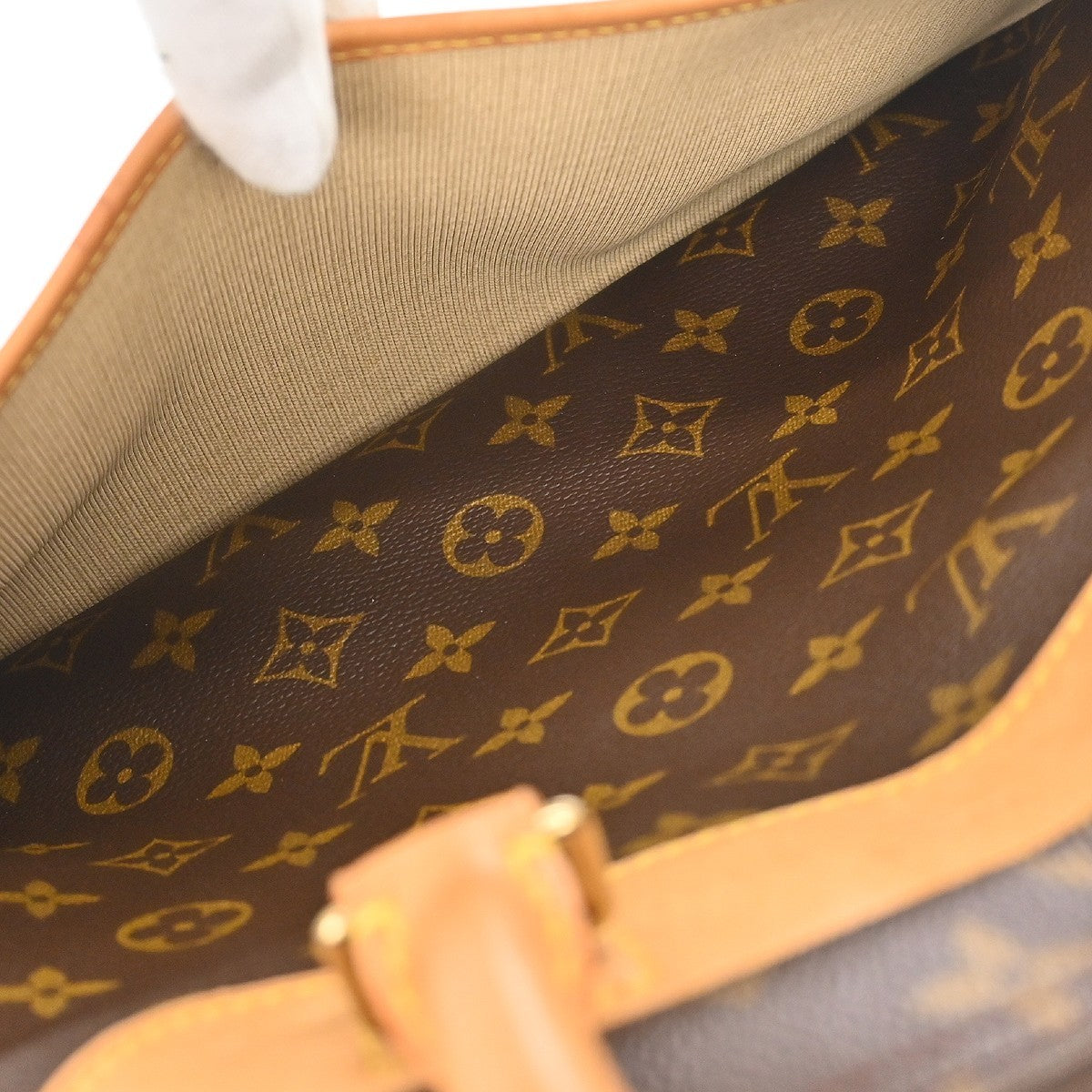 Louis Vuitton Deauville Monogram Canvas, Brown, Canvas, Handbag