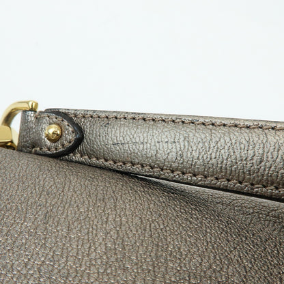 Loewe Shoulder bag Leather, Silver, Leather, Shoulder Bag