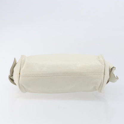 Miu Miu Beau Top Handle Leather, White, Leather, Handbag