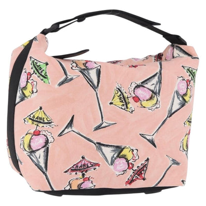 Chanel Ice Cream Sundae Printed Canvas, Pink, Canvas, Shoulder Bag