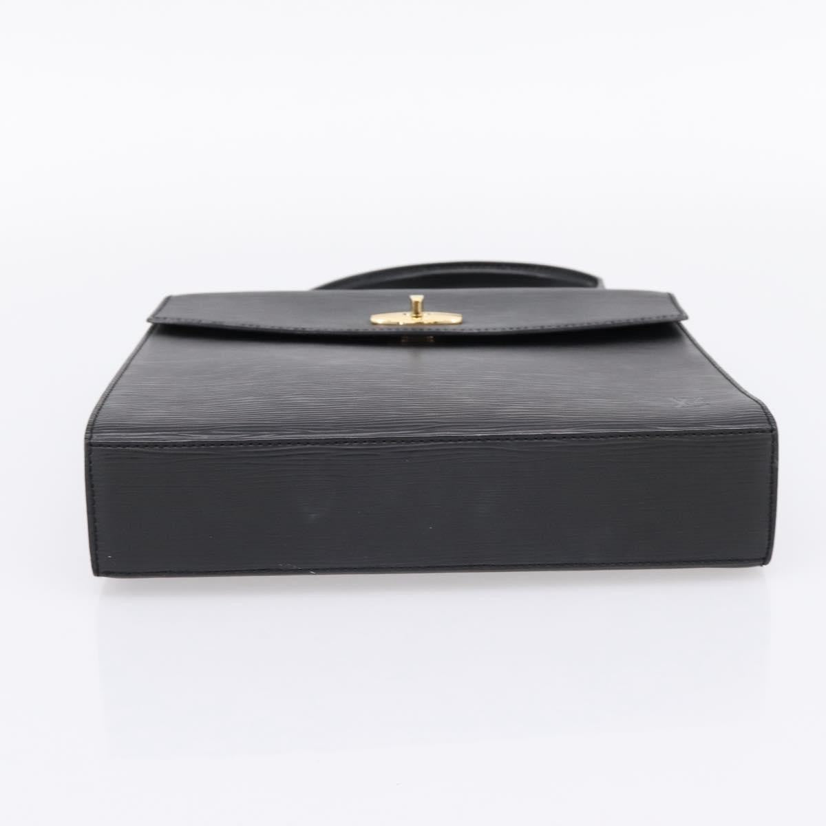 Louis Vuitton Malesherbes Epi Leather, Black, Leather, Handbag