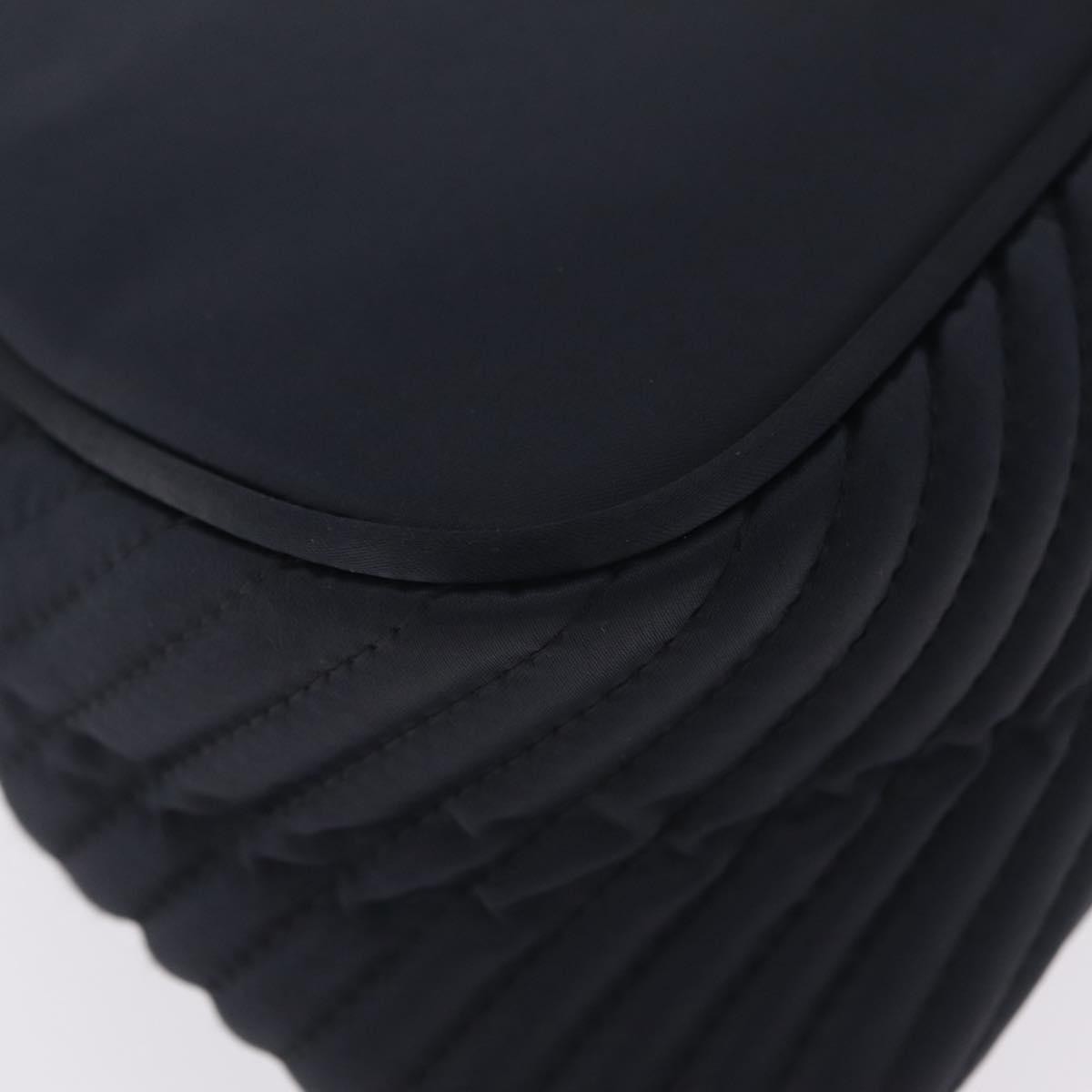 Saint Laurent Vintage Quilted Top Handle Bag Nylon, Navy, Nylon, Handbag
