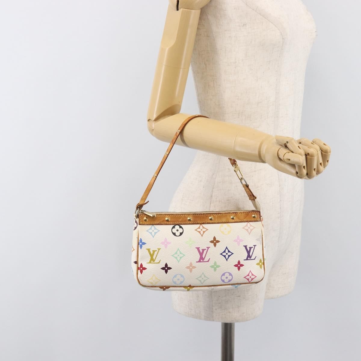 Louis Vuitton Pochette Accessoires NM Monogram Multicolor, Multicolour, Canvas, Clutch