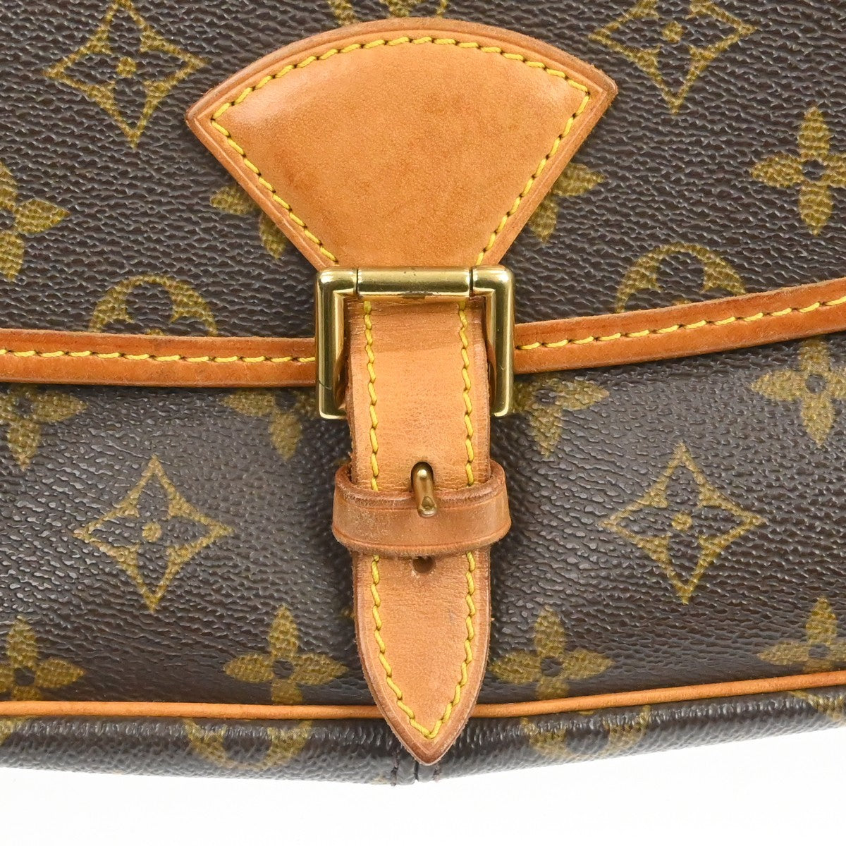 Louis Vuitton Sologne Monogram Canvas, Brown, Canvas, Shoulder Bag