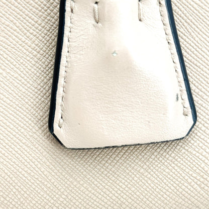 Prada Vintage Tote Leather, Beige, Leather, Tote Bag