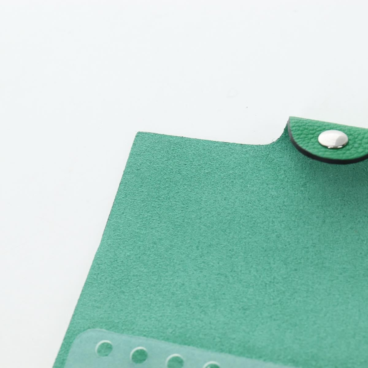 Hermes Ulysse Agenda Cover Leather, Green, Leather, Wallet