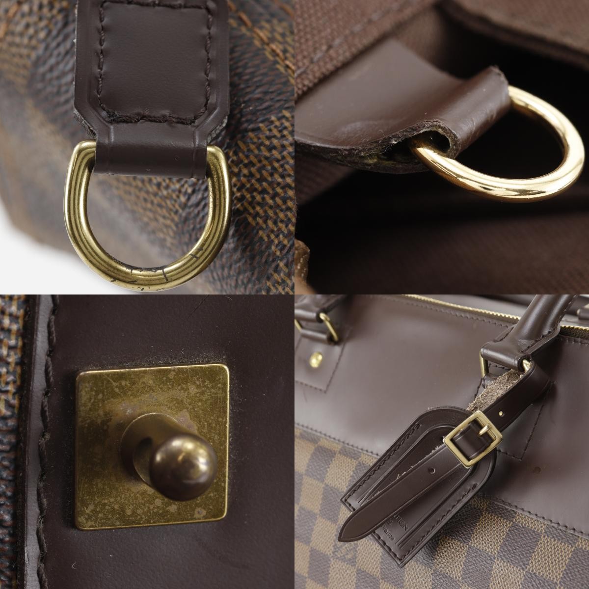 Louis Vuitton Greenwich Damier Ebene, Brown, Canvas, Handbag