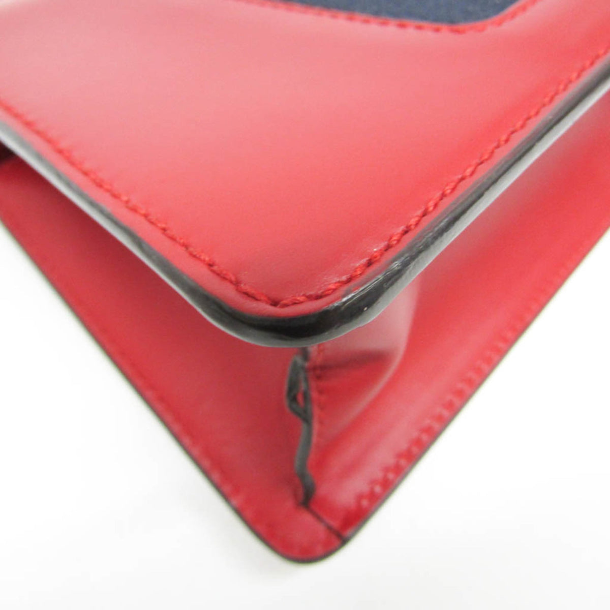 Gucci Sylvie Top Handle Leather, Red, Leather, Handbag