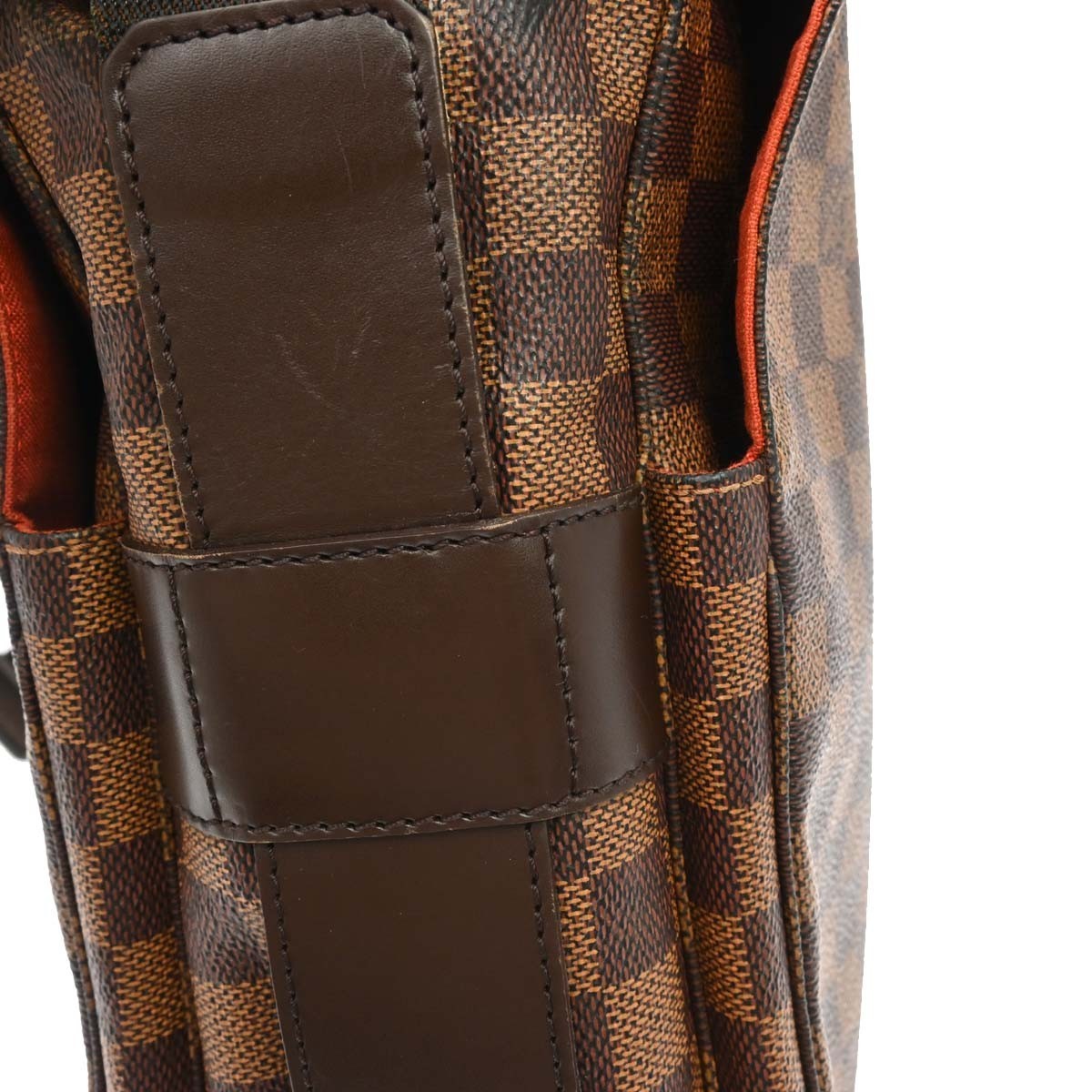 Louis Vuitton Naviglio Damier Ebene, Brown, Canvas, Shoulder Bag