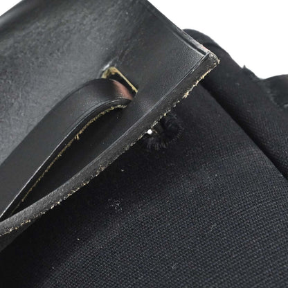 Hermes Herbag Toile and Leather, Black, Canvas, Handbag