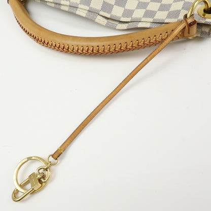 Louis Vuitton Artsy Damier, White, Canvas, Handbag