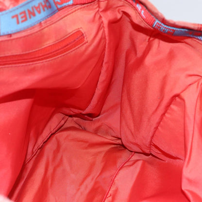 Chanel Travel Line Tote Nylon, RED, NYLON, Tote bag