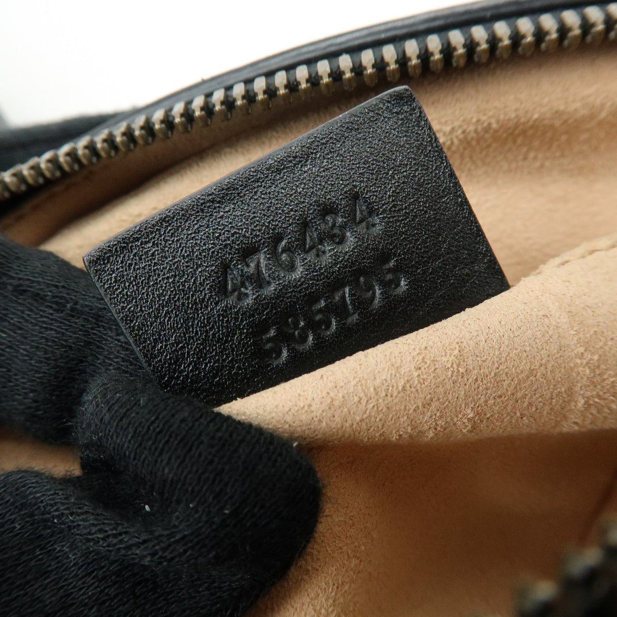 Gucci GG Marmont Belt Matelasse Leather, Black, Leather, Handbag