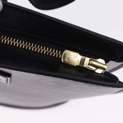 Louis Vuitton Saint Jacques Leather, Black, Leather, Shoulder Bag