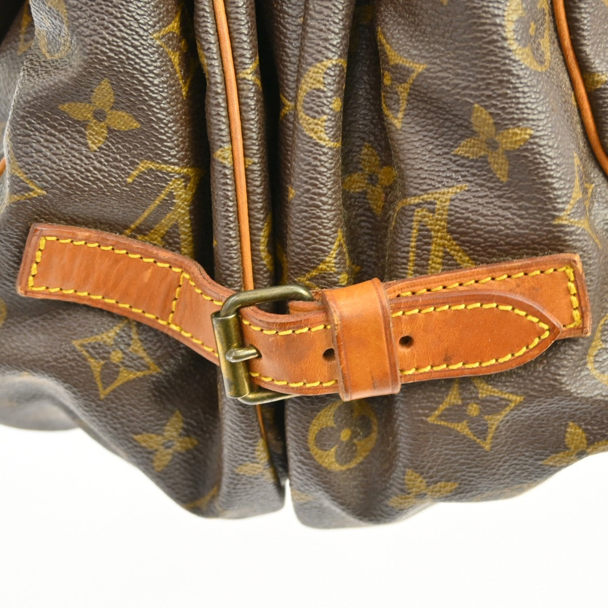 Louis Vuitton Saumur Monogram, Brown, Canvas, Shoulder Bag