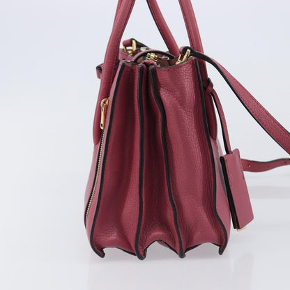 Miu Miu Madras Convertible Compartment Leather, Pink, Leather, Tote Bag