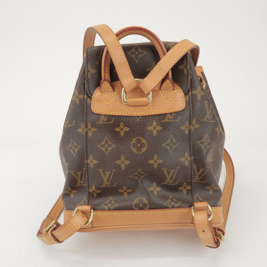 Louis Vuitton Vintage Montsouris Monogram Canvas, Brown, Canvas, Backpack