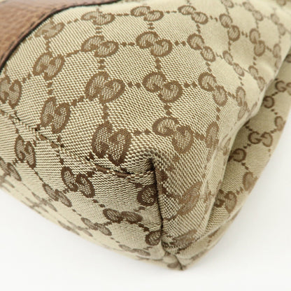 Gucci Bamboo Bar GG Canvas, Beige, Canvas, Shoulder Bag