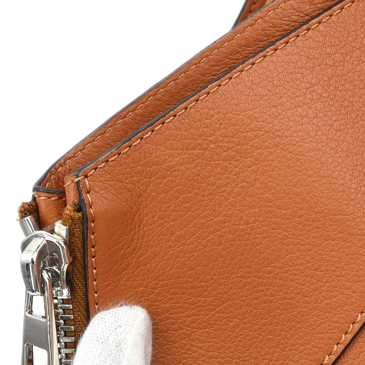 Loewe Hammock Leather, Brown, Leather, Handbag