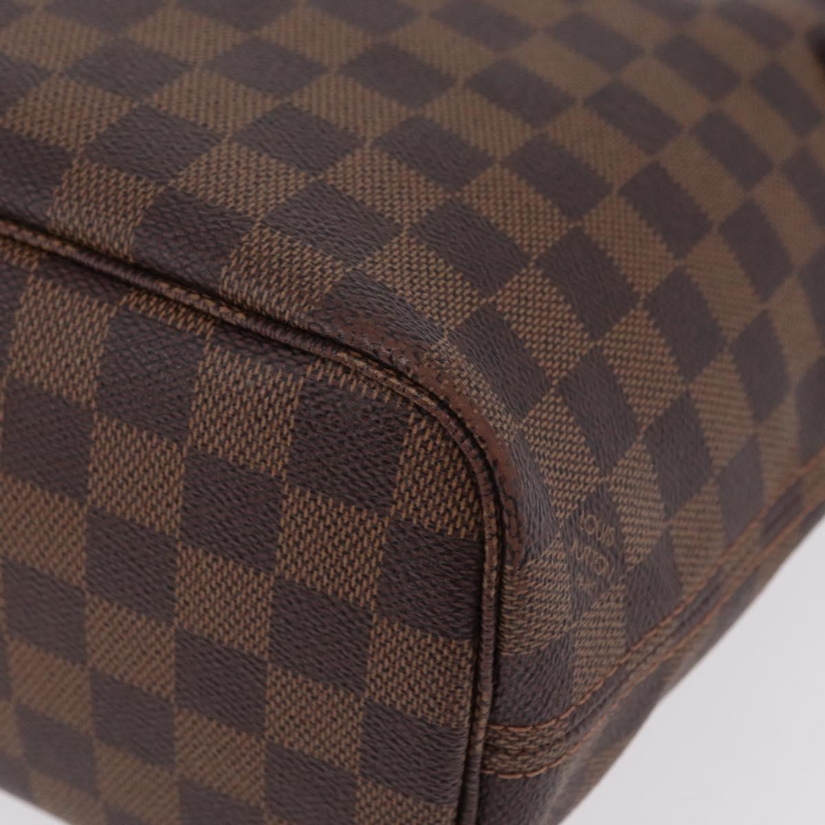 Louis Vuitton Neverfull Damier, Brown, Canvas, Tote Bag