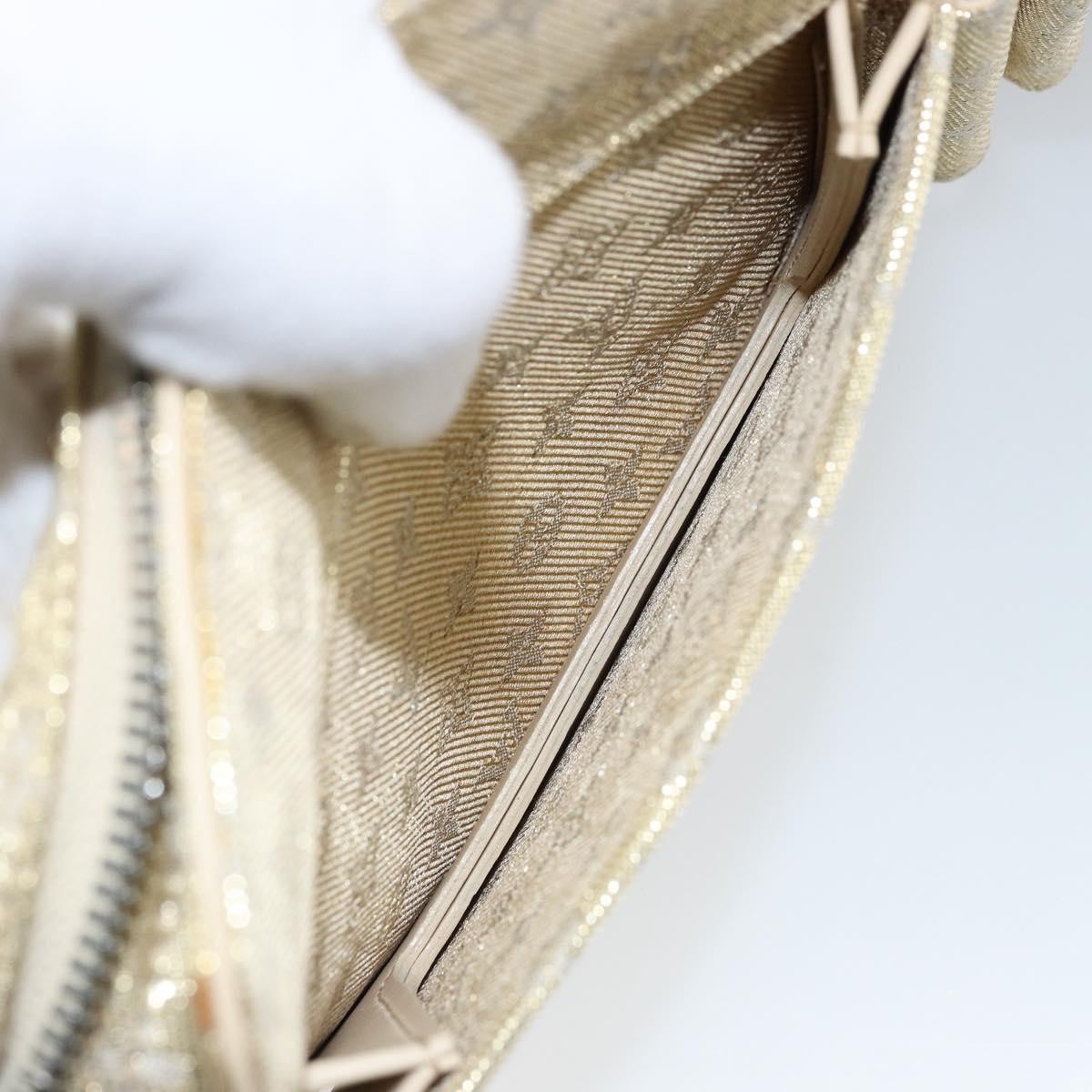 Louis Vuitton McKenna Mini Lin, Gold, Canvas, Shoulder Bag